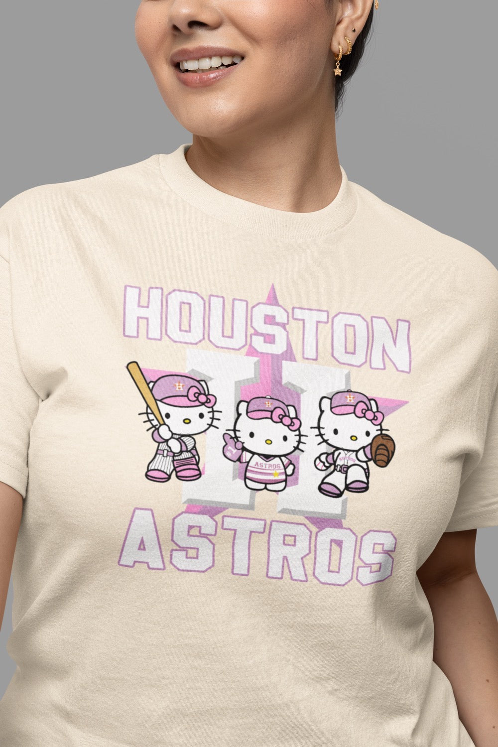 "Houston Astros Hello Kitty" T-Shirt