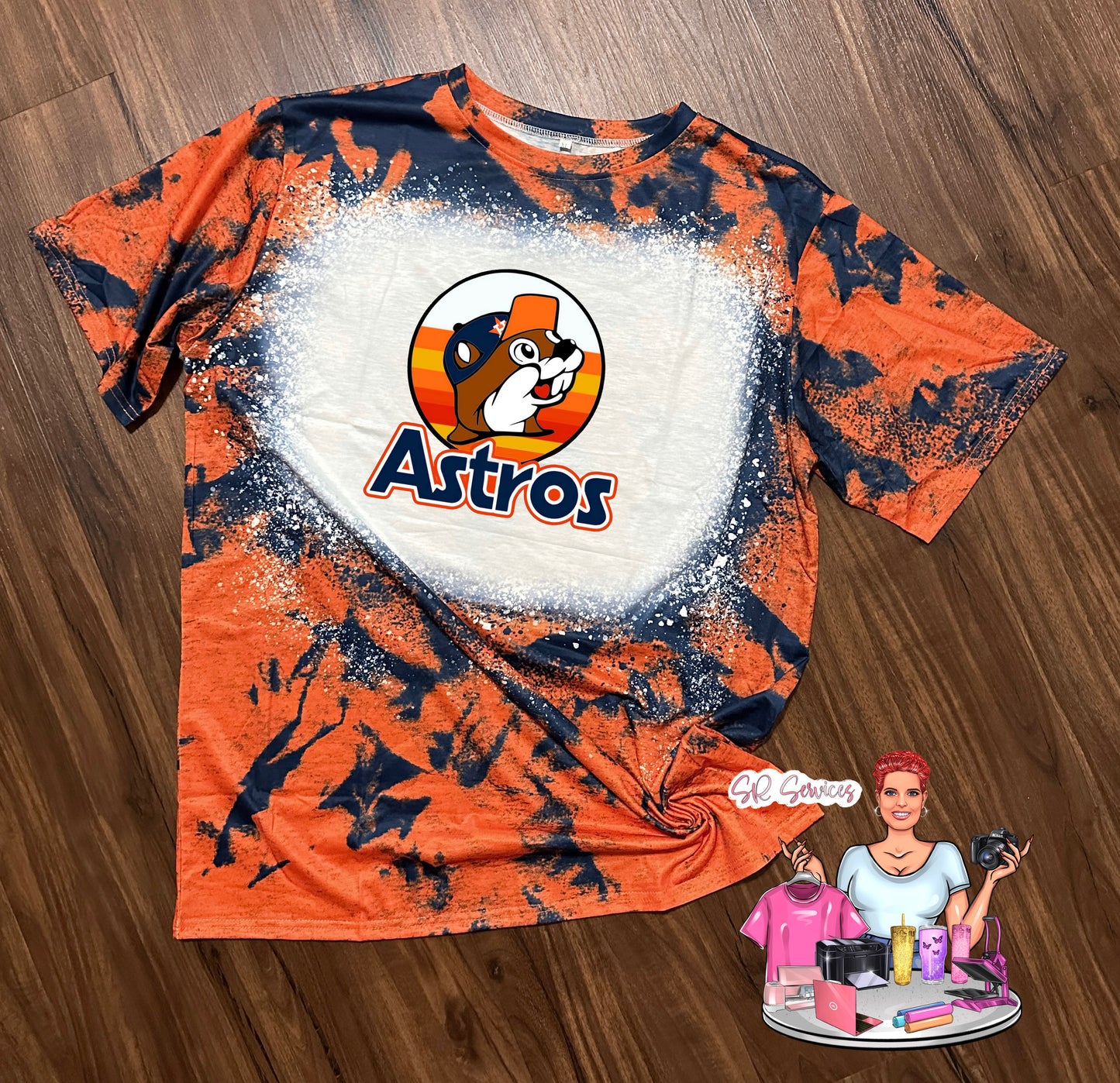 Buc-ee's Astros Bleached T-Shirt