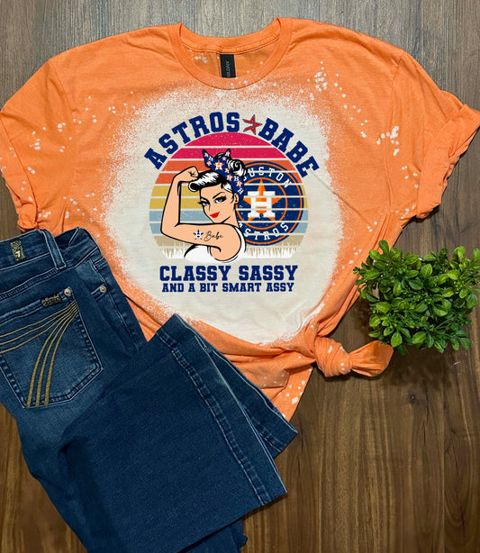 "Astros Babe" Classy Sassy T-Shirt