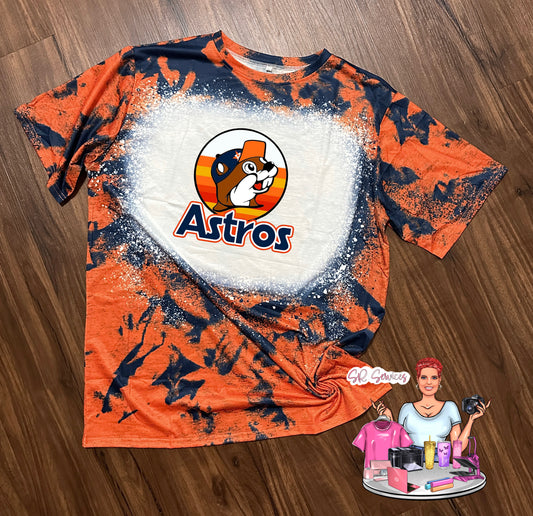 Buc-ee's Astros Bleached T-Shirt