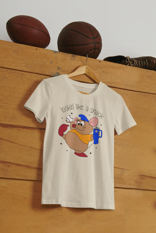 Lookin' Like a Snack Astros Tan T-Shirt